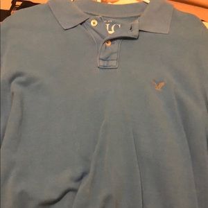 American Eagle collar long sleeve shirt